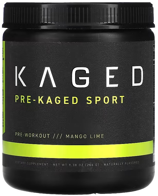 Kompleks przedtreningowy, mango-limonka - Kaged Pre-Kaged Sport Pre-Workout Mango Lime — Zdjęcie N1