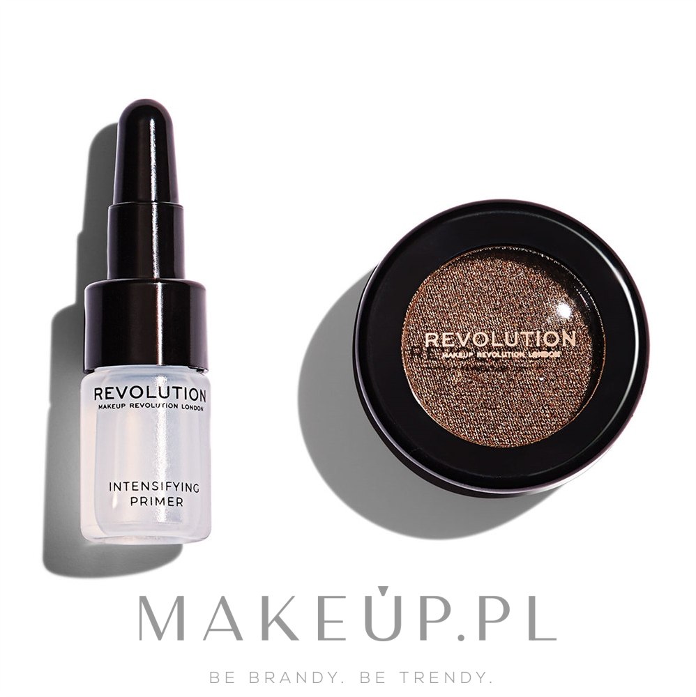 Zestaw do makijażu oczu - Makeup Revolution Flawless Foils (eyeshadow 2 g + primer 2 ml)  — Zdjęcie Aluminium