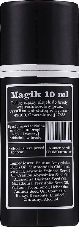 Olejek do brody Magik - Cyrulicy Magik Beard Oil — Zdjęcie N6