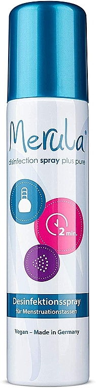 Spray do czyszczenia i dezynfekcji kubeczków menstruacyjnych - Merula Spray Plus Pure — Zdjęcie N1