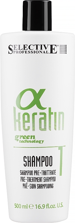 Łagodny szampon oczyszczający - Selective Professional Alpha Keratin Shampoo — Zdjęcie N3