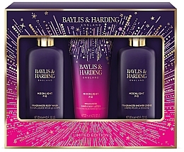 Kup Zestaw - Baylis & Harding Moonlight Fig Luxury Bathing Essentials Gift Set (sh/gel/300ml + sh/cr/300ml + h/b/lot/200ml)