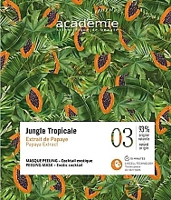 PREZENT! Peelingująca maska do twarzy z ekstraktem z papai - Academie Jungle Tropicale Peeling Mask Exotic Cocktail — Zdjęcie N1