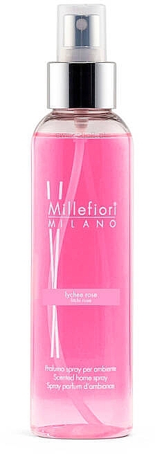 Spray zapachowy do domu Rose & Litchi - Millefiori Milano Natural Lychee Rose Home Spray — Zdjęcie N1