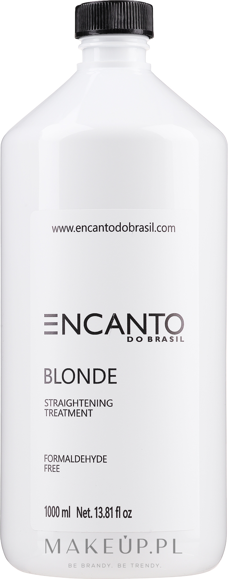 Produkt do keratynowego prostowania włosów blond - Encanto Do Brasil Blonde Straightening Treatment — Zdjęcie 1000 ml