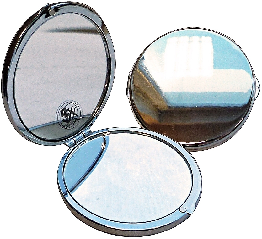 Okrągłe lusterko kosmetyczne, srebrne, 6 cm - Acca Kappa Mirror Silver X5 — Zdjęcie N1