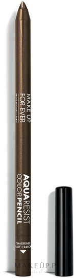 Wodoodporna kredka do oczu - Make Up For Ever Aqua Resist Color Pencil  — Zdjęcie 05 - Bronze