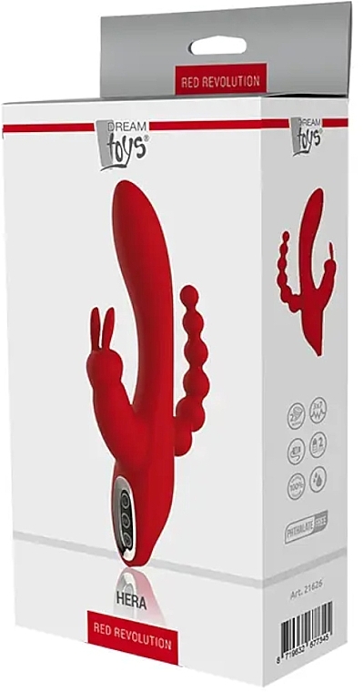 Potrójny wibrator, czerwony - Dream Toys Red Revolution Hera  — Zdjęcie N3