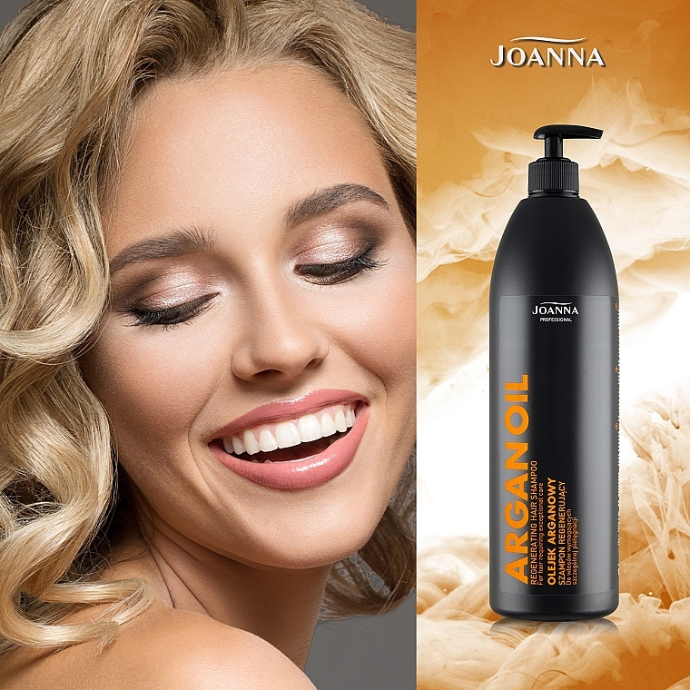 Regenerujący szampon do włosów wymagających szczególnej pielęgnacji z olejem arganowym - Joanna Professional — Zdjęcie N10