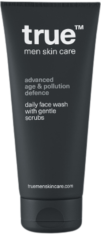 Żel do mycia twarzy z mikrocząsteczkami - True Men Skin Care Advanced Age & Pollution Defence Daily Face Wash With Gentle Scrubs — Zdjęcie N1