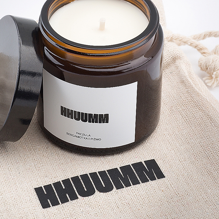 Naturalna świeca sojowa Paczula, bergamotka i piżmo - Hhuumm  — Zdjęcie N3