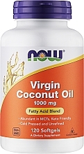 Suplement diety Olej z kokosa - Now Foods Virgin Coconut Oil 1000mg Softgels — Zdjęcie N1