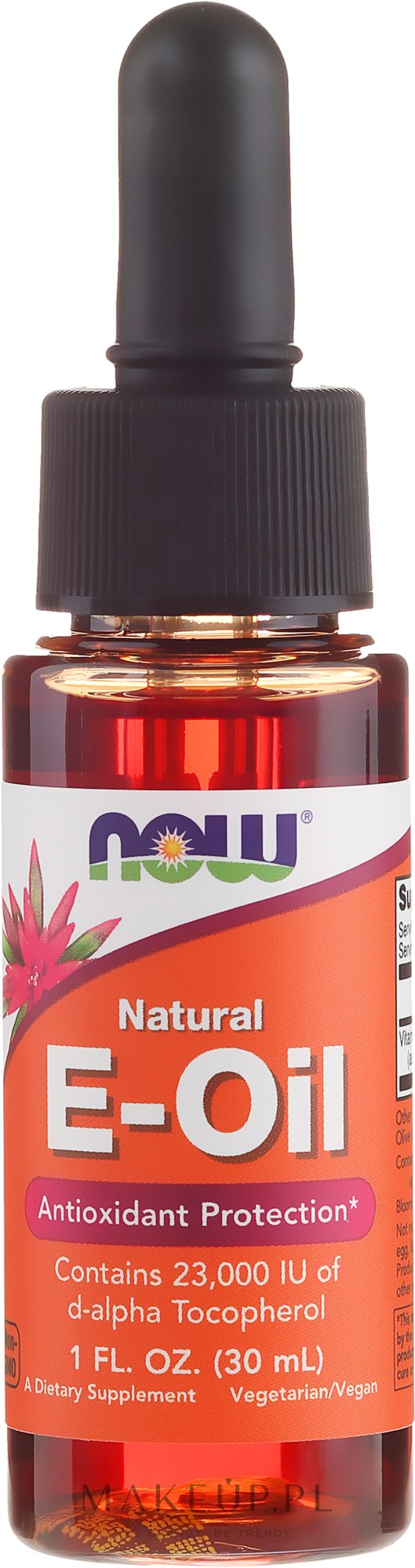 Olejek z witaminą E - Now Foods Oil — Zdjęcie 30 ml