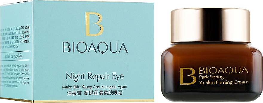 Krem rewitalizujący na noc do powiek - Bioaqua Night Repair Eye Cream