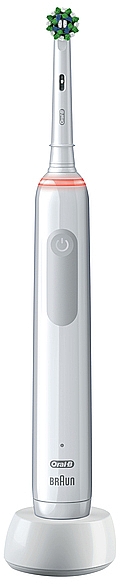 Elektryczna szczoteczka do zębów, biała - Oral-B Pro 3 3000 Pure Clean Toothbrush — Zdjęcie N2