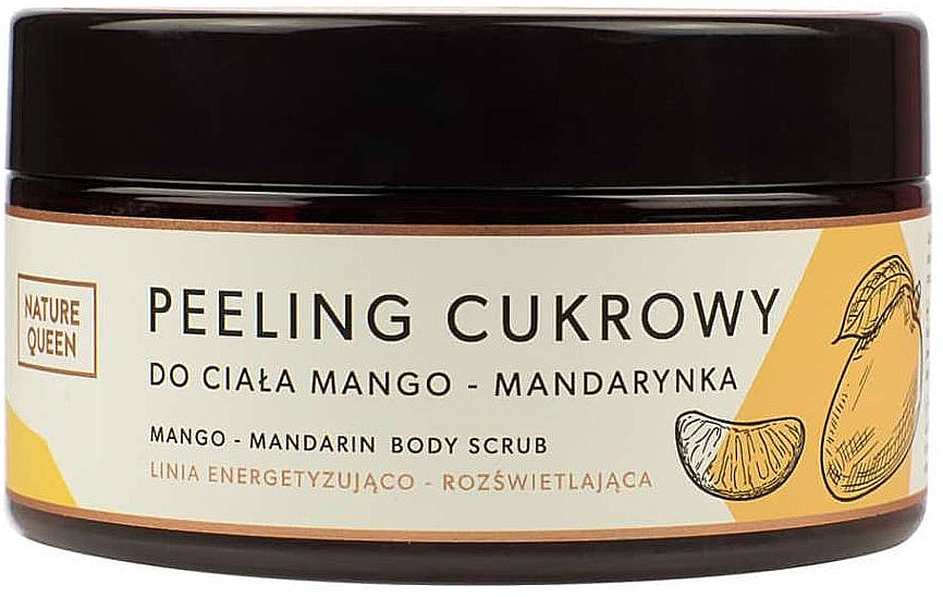 Cukrowy peeling do ciała Mango i mandarynka - Nature Queen Mango-Mandarin Body Scrub — Zdjęcie N1