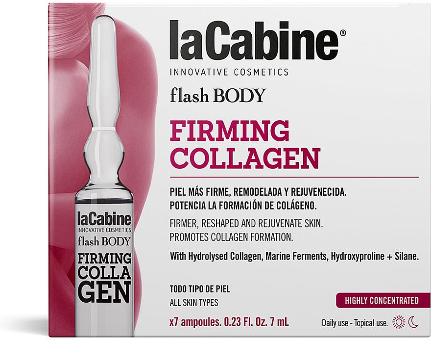 Ampułki do ciała - La Cabine Flash Body Firming Collagen Ampoules  — Zdjęcie N1