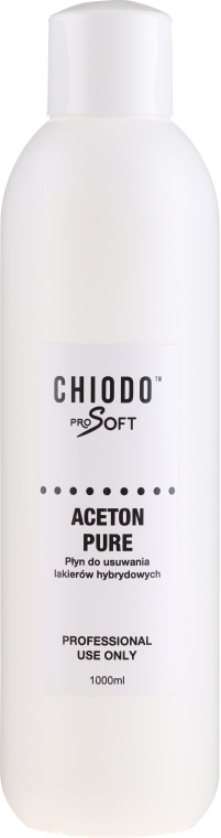 Płyn do usuwania lakierów hybrydowych - Chiodo Pro Soft Aceton Pure — Zdjęcie N1