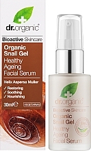 Serum do twarzy z wyciągiem ze śluzu ślimaka - Dr Organic Bioactive Skincare Snail Gel Facial Serum — Zdjęcie N2