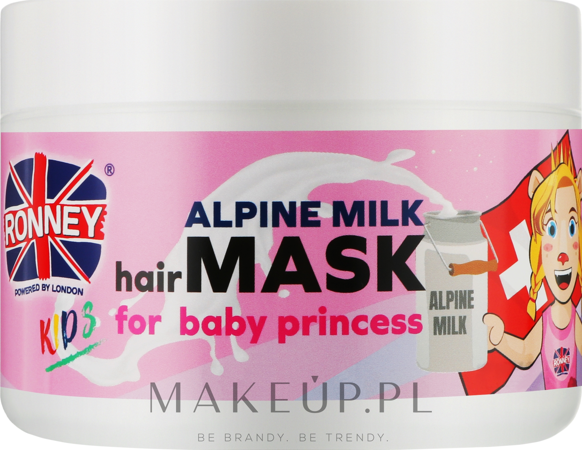 Maska do włosów dla dzieci Mleko alpejskie - Ronney Professional Kids On Tour To Switzerland Hair Mask — Zdjęcie 300 ml