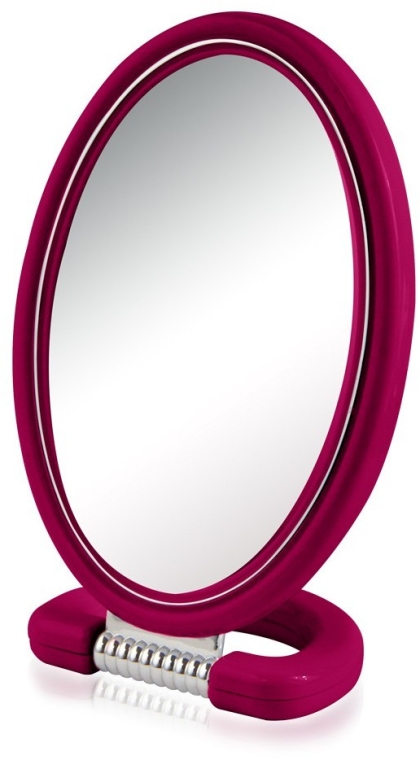 Lusterko kosmetyczne 9510, owalne, dwustronne, 22,5 cm, czerwone - Donegal Mirror — Zdjęcie N1