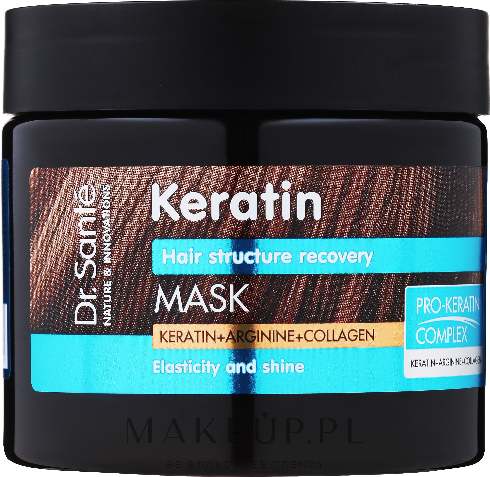 Maska do włosów matowych i łamliwych - Dr Sante Keratin Mask — Zdjęcie 300 ml