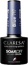 Lakier hybrydowy do paznokci - Claresa Blue SoakOff UV/LED Color — Zdjęcie N1