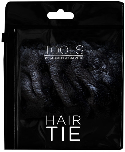 Gumka do włosów, welurowa, czarna - Gabriella Salvete Hair Tie — Zdjęcie N1