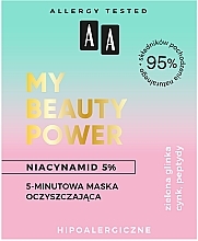 Kup 5-minutowa maska ​​oczyszczająca - AA My Beauty Power Cleansing Mask