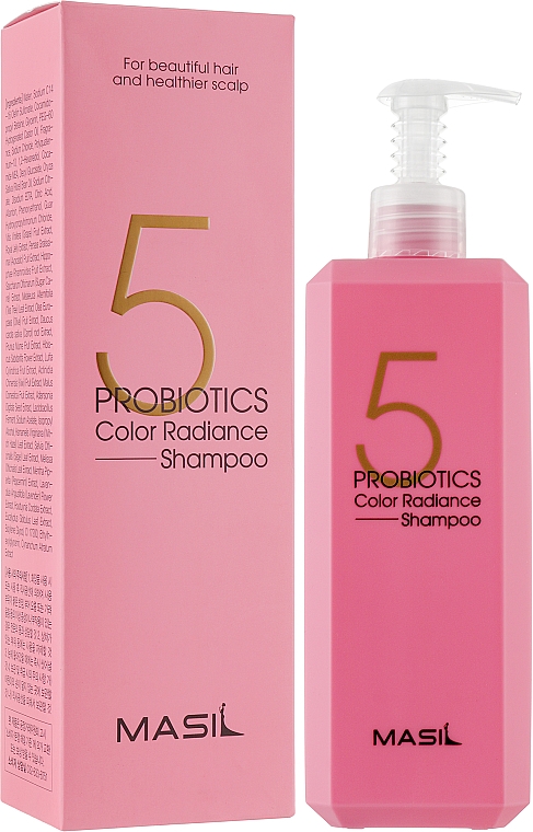 Szampon probiotyczny chroniący kolor - Masil 5 Probiotics Color Radiance Shampoo — Zdjęcie N4