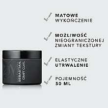 Modelująca glinka z matującym efektem - Sebastian Professional Form Craft Clay Remoldable-Matte — Zdjęcie N2