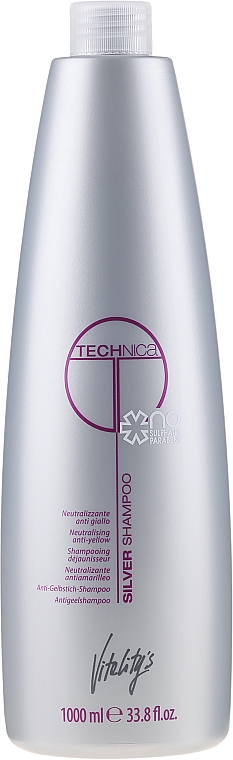 Szampon do neutralizacji zażółcenia - Vitality's Technica Silver Shampoo