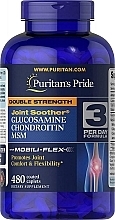 Glukozamina, chondroityna i MSM w kapsułkach - Puritan's Pride Glucosamine Chondroitin MSM Double Strength — Zdjęcie N5