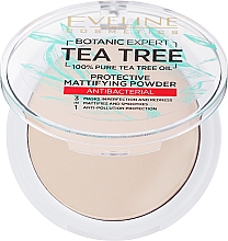 Puder antybakteryjny - Eveline Cosmetics Tea Tree — Zdjęcie N2