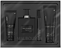 Mauboussin Pour Lui In Black - Zestaw (edp/100ml + sh/gel/90ml + sh/gel/50ml + edp/20ml)  — Zdjęcie N1