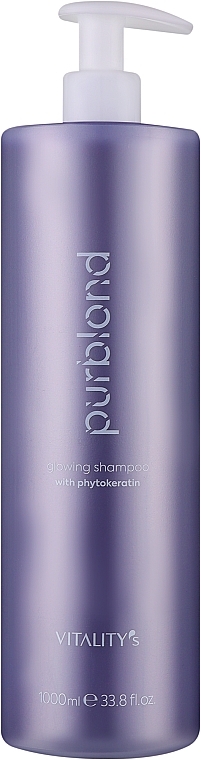 Nabłyszczający szampon do włosów blond - Vitality's Purblond Glowing Shampoo — Zdjęcie N1