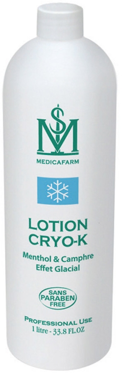 Balsam CRIO-K z mentolem i kamforą - Medicafarm Body Care Lotion Cryo-K Menthol&Camphre — Zdjęcie N1