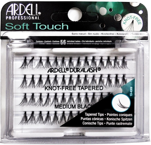 Kępki sztucznych rzęs - Ardell Soft Touch Medium Black — Zdjęcie N1