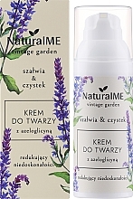 Krem do twarzy redukujący niedoskonałości na dzień z azeloglicyną - NaturalME Vintage Garden Sage & Cistus Reducing Imperfections Cream With Azeloglycine — Zdjęcie N2