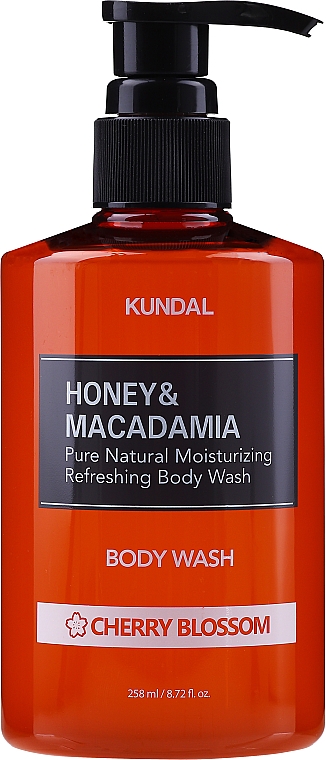 Intensywnie nawilżający żel pod prysznic Kwiat wiśni - Kundal Honey & Macadamia Body Wash Cherry Blossom — Zdjęcie N5