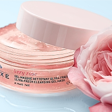 Ultra-odświeżająca żelowa maseczka oczyszczająca do twarzy - Nuxe Very Rose Ultra-Fresh Cleansing Gel Mask — Zdjęcie N3