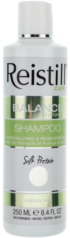 Normalizujący i regenerujący szampon do włosów tłustych - Reistill Balance Cure Greasy Hair Shampoo — Zdjęcie N1