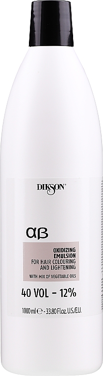 Utleniacz do włosów 12% - Dikson ArgaBeta Professional Oxidizing Emulsion — Zdjęcie N1