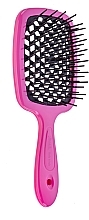 Szczotka do włosów 72SP226, czarne zęby, różowa - Janeke SuperBrush Vented Brush Pink — Zdjęcie N1