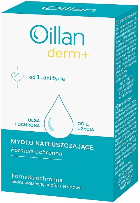 Mydło natłuszczające od 1. dnia życia - Oillan Derm+ — Zdjęcie N1