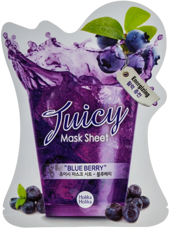 Maska na tkaninie Borówka - Holika Holika Blueberry Juicy Mask Sheet — Zdjęcie N1