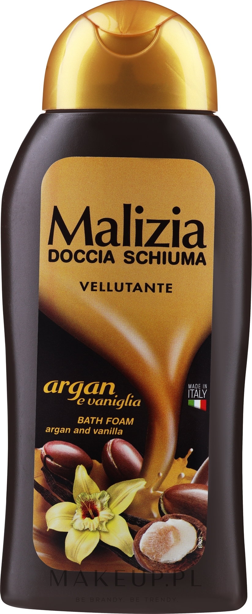 Płyn do kąpieli Argan i wanilia - Malizia Bath Foam Argan & Vanilla — Zdjęcie 300 ml