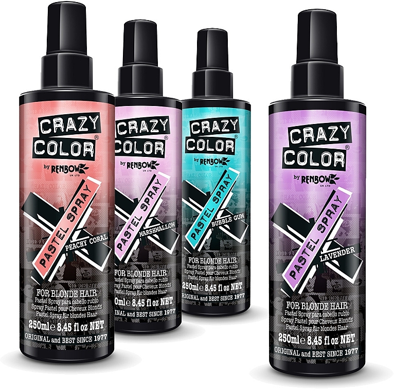 Kolorowy lakier do włosów - Crazy Color Pastel Spray — Zdjęcie N2
