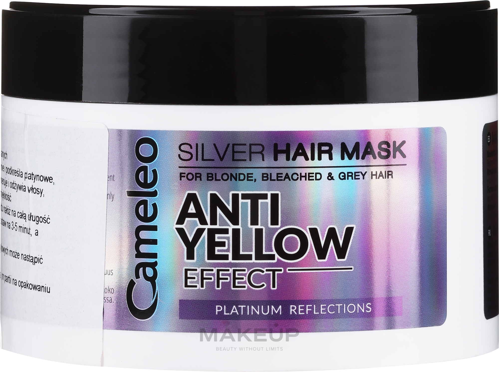 Maska do włosów blond i rozjaśnianych - Delia Cameleo Silver Hair Mask — Zdjęcie 200 ml