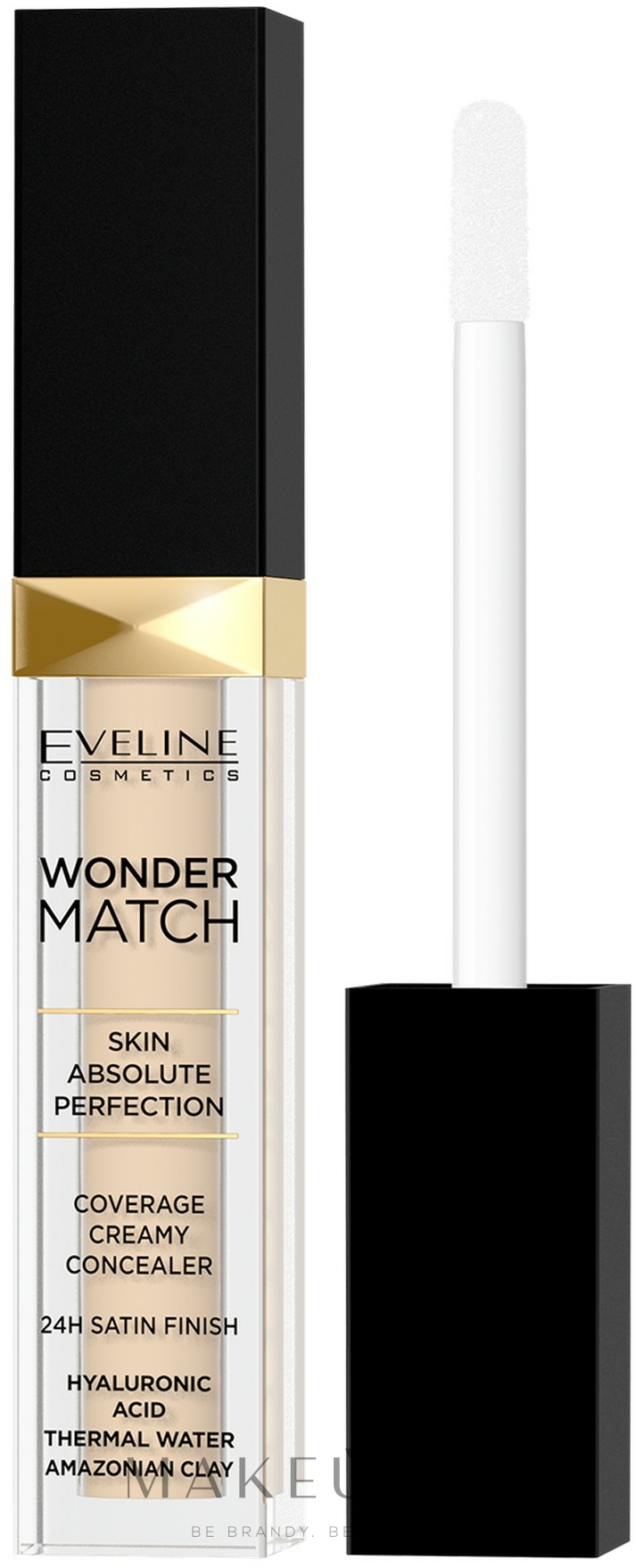 Korektor kryjący do twarzy - Eveline Cosmetics Wonder Match — Zdjęcie 01 - Light
